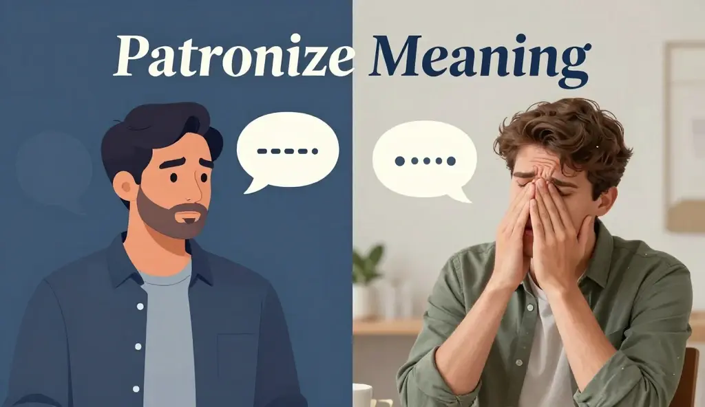 patronize meaning