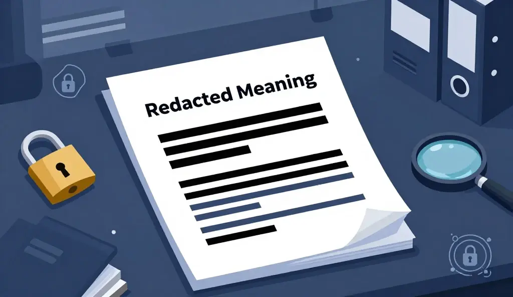 redacted meaning
