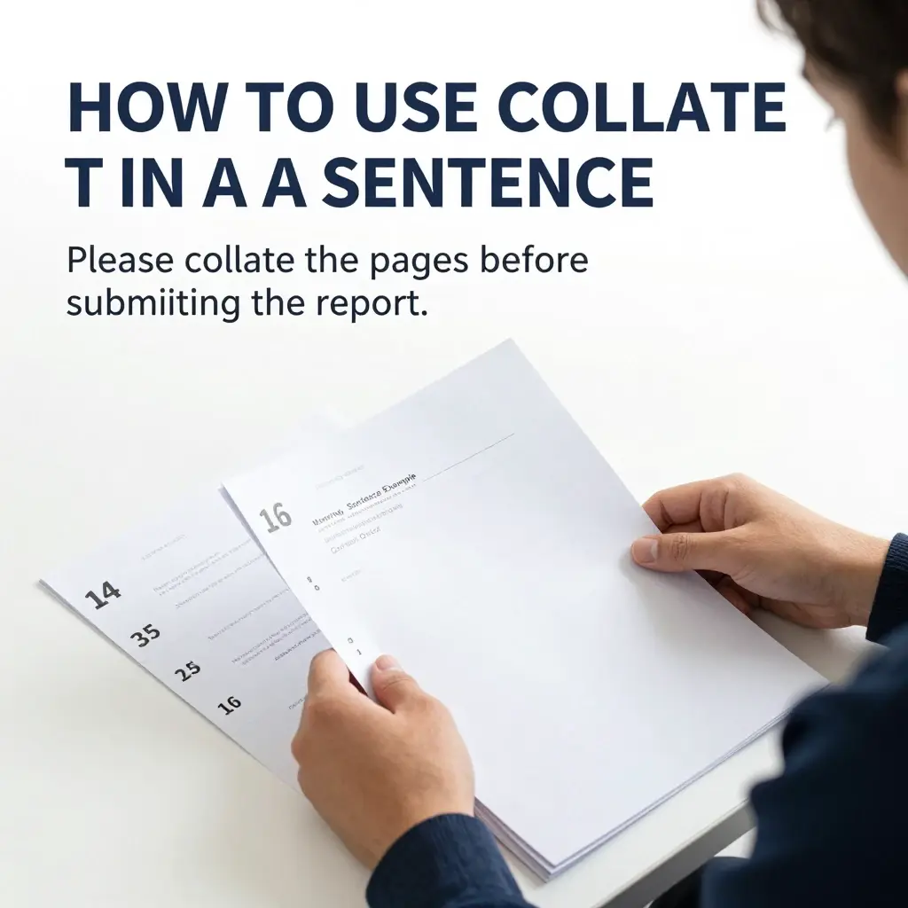 collate meaning