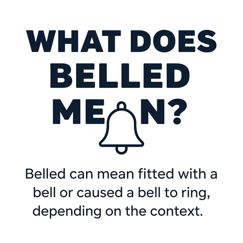 belled meaning