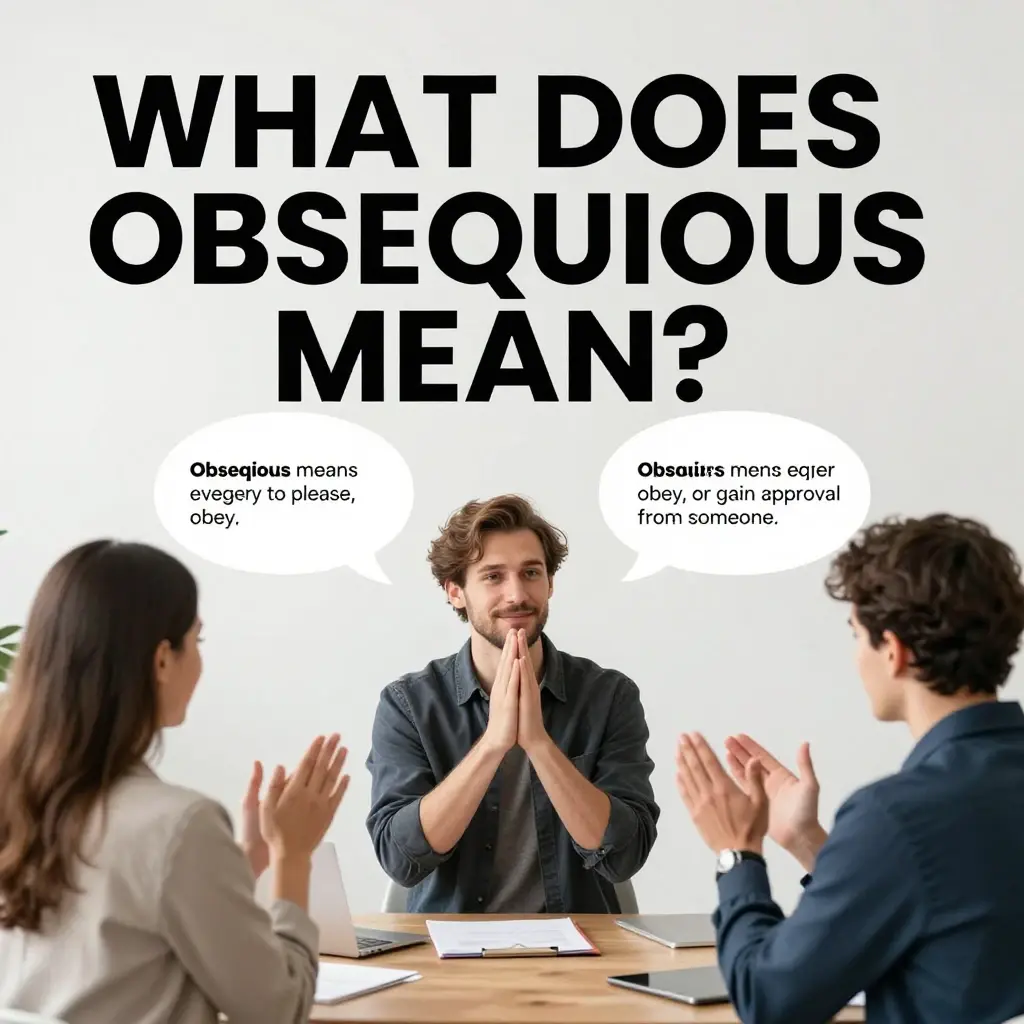 obsequious meaning