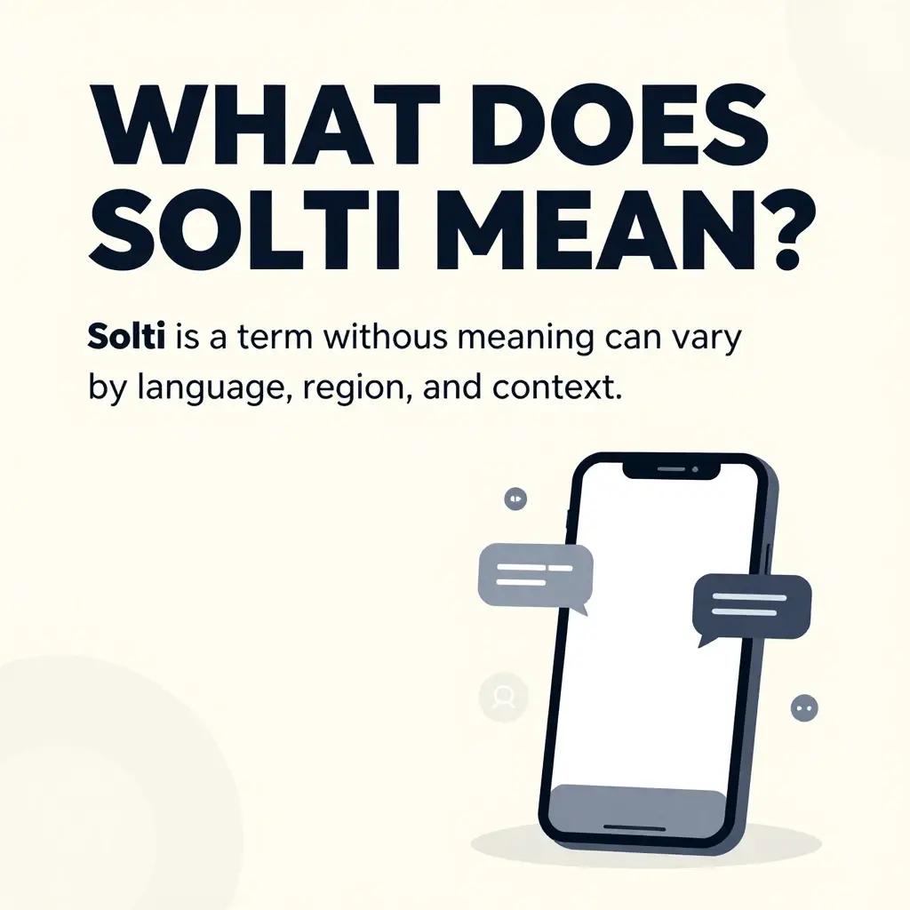 solti meaning