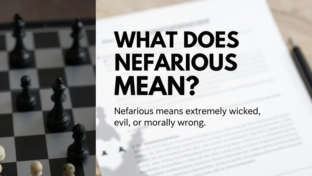 nefarious meaning