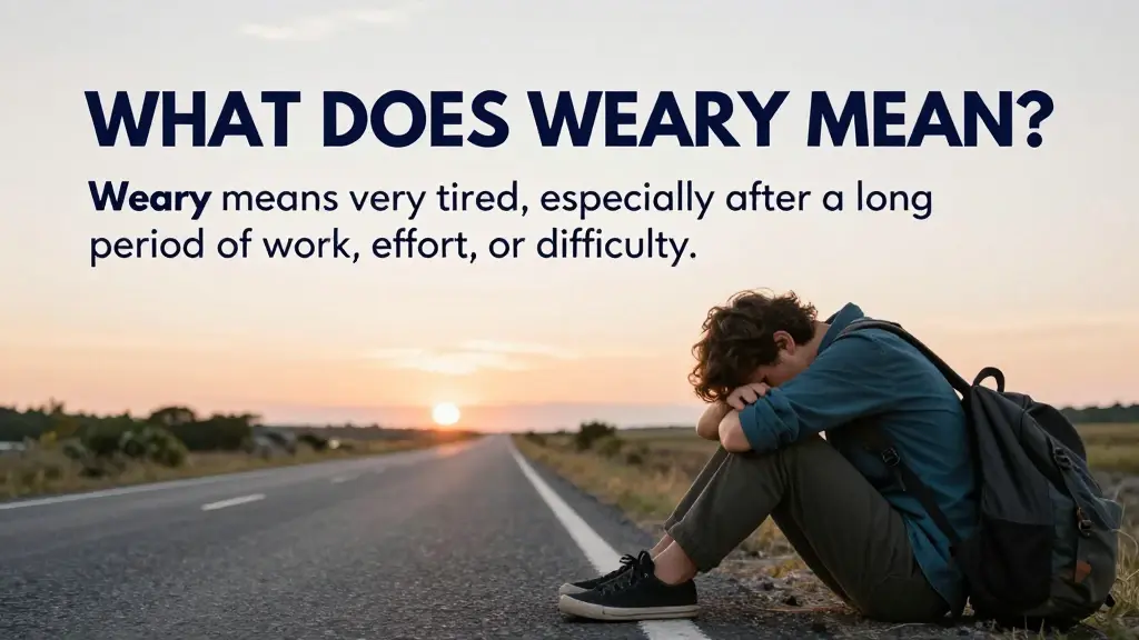 weary meaning