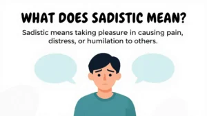 sadistic meaning